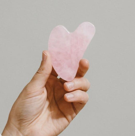 Gua sha cuarzo rosa